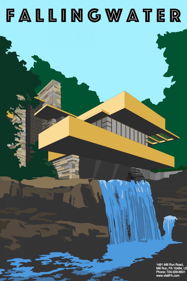 Student artwork of an architectural study