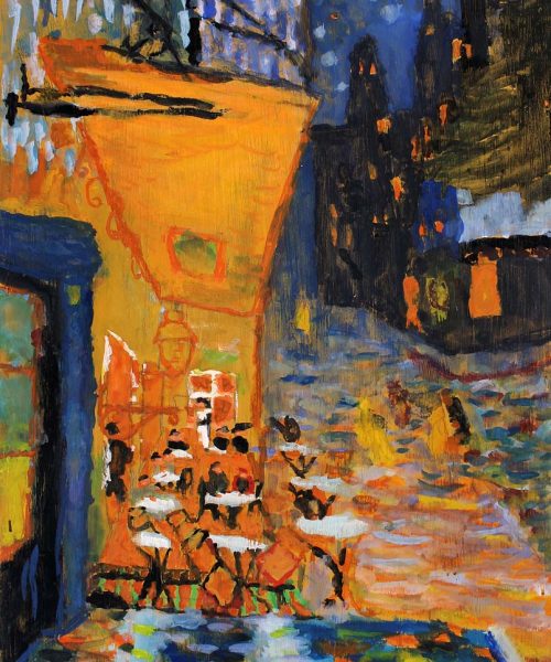 Student artwork of Van Gogh's Night Cafe