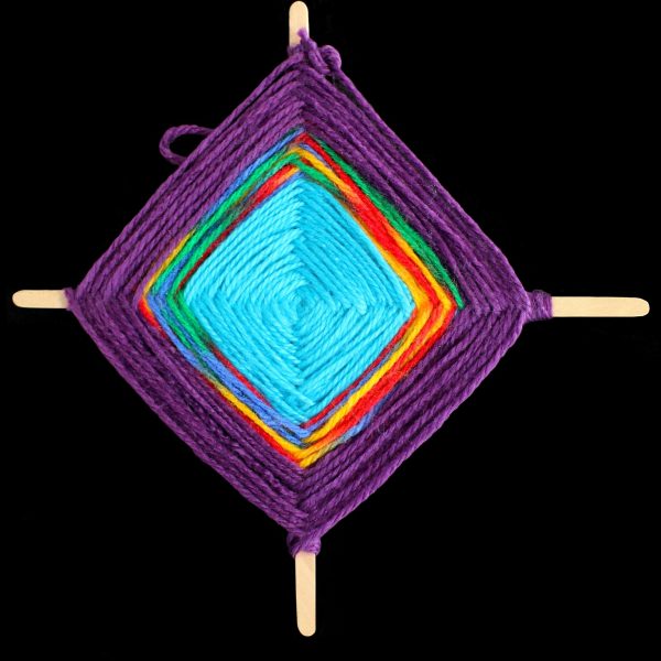 Student artwork of a weaving