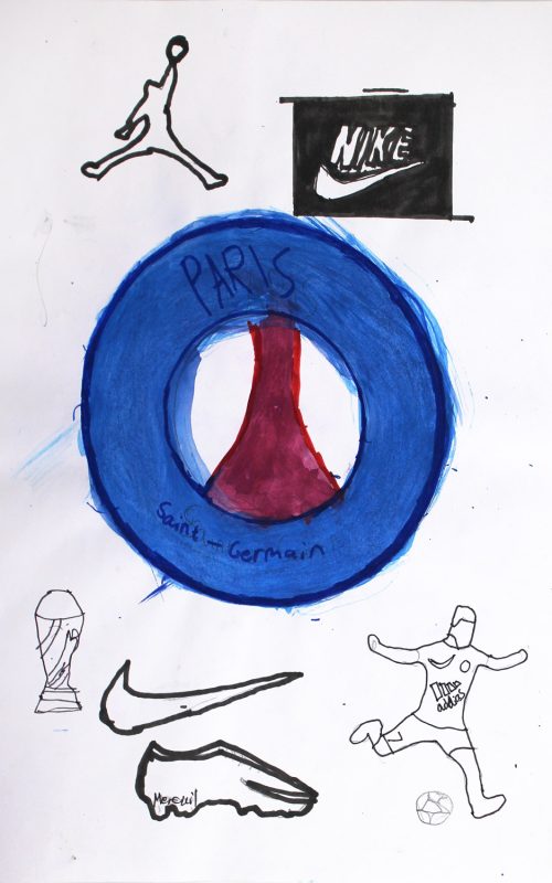 Student artwork of a future sports career