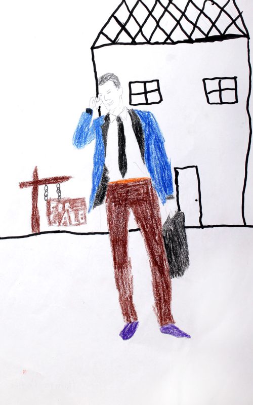 Student artwork of a future real estate agent