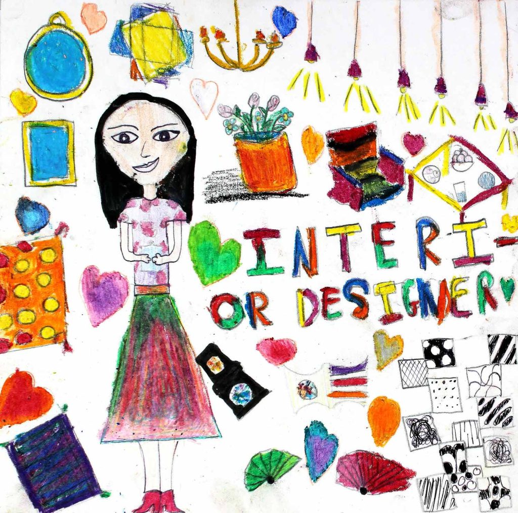 Student artwork of a future interior designer