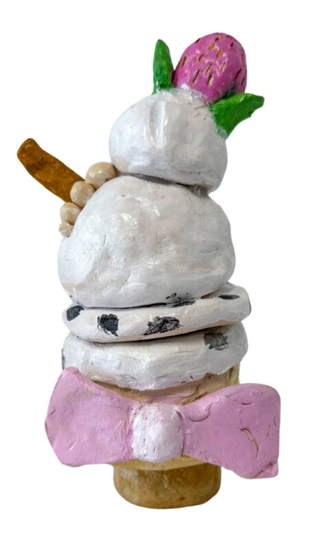 Le Bow Student ceramic artwork of an ice cream sundae