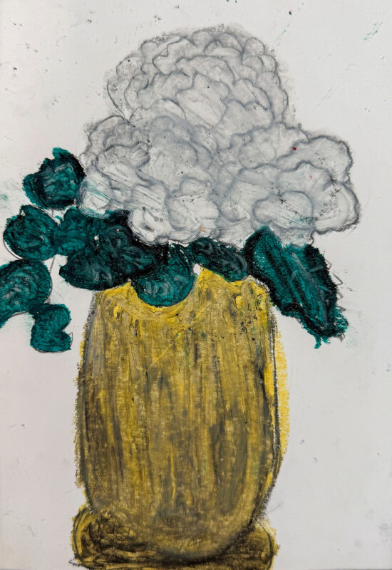 Student artwork of a pot plant