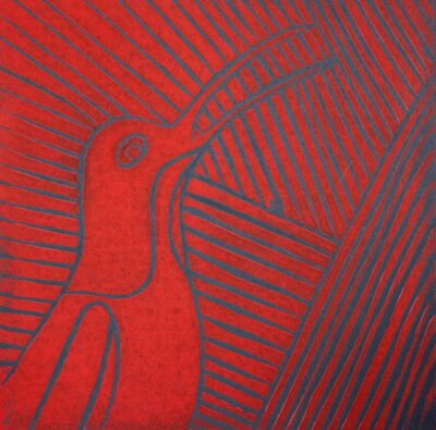 Print on paper by Cody Compton, Year 10 Student artwork of a bird