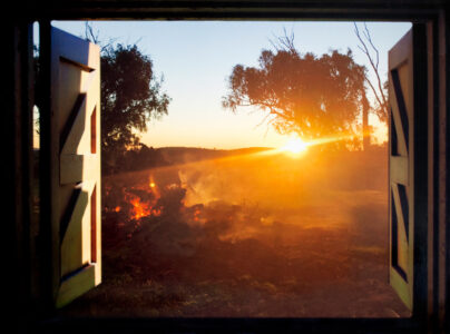 Digital photographic print by Amelia Turnbull, Year 12 Student artwork of a sunset photograph