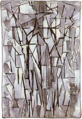 by Piet Mondrian, circa 1912-1913. Oil on canvas.
Height: 98 cm Width: 65 cm
Part of the Kunstmuseum Den Haag collection Piet Mondrian painting Composition Trees II