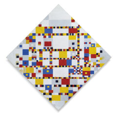 by Piet Mondrian, circa 1944. Oil on canvas.
Height: 127.5 cm Width: 127.5 cm
Part of the Kunstmuseum Den Haag collection Piet Mondrian painting Victory Boogie Woogie