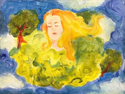 Student artwork of the Birth of Venus