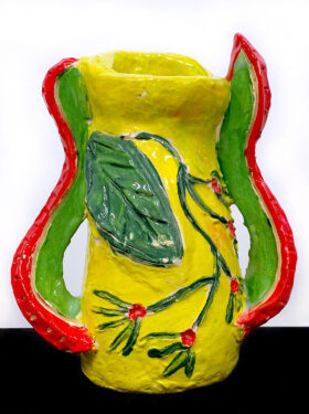 Student artwork of a ceramic vase