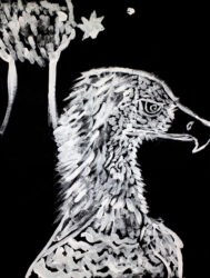 Aboriginal Bunjil-inspired student artwork