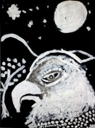 Aboriginal Bunjil-inspired student artwork