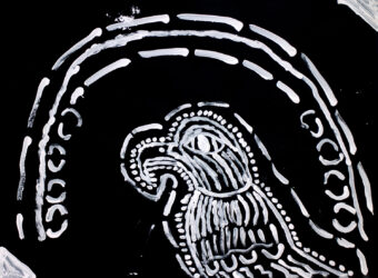 Aboriginal Bunjil-inspired student artwork