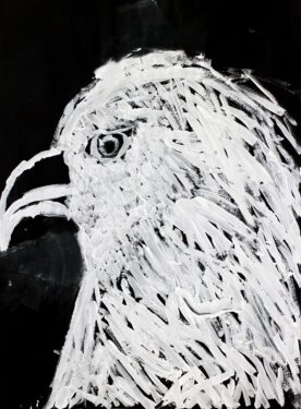 Aboriginal Bunjil-inspired student artwork