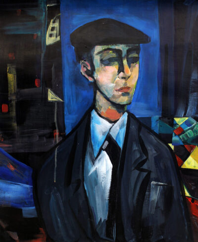 Student artwork of a famous portrait