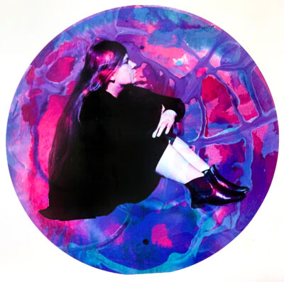 Student artwork of a girl looking off into the distance