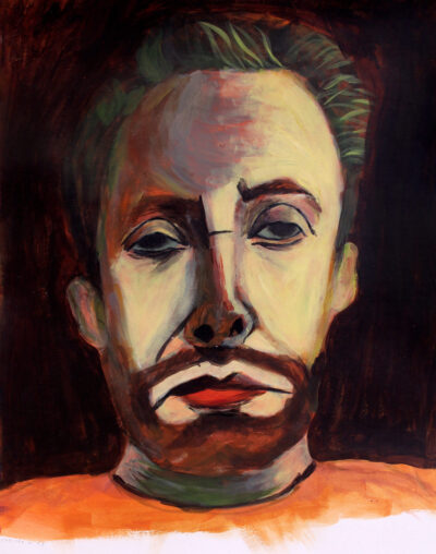 Student artwork of a famous portrait