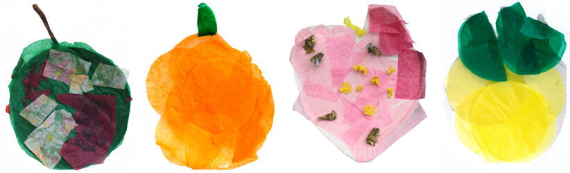 Student artwork a fruit collage