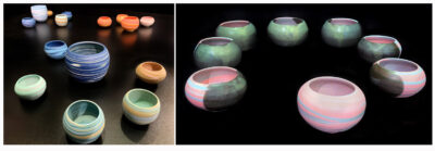 Student artwork of ceramics