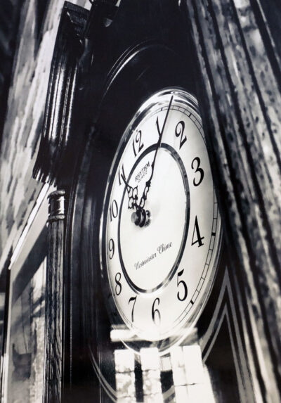 Student photography of a clock