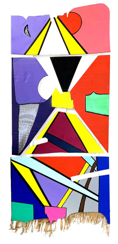 Student artwork of a collage