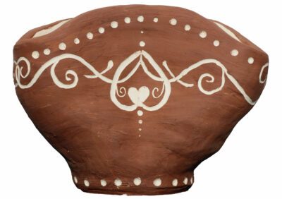 Clay by Janaki Benson, Year 8, Melbourne Rudolf Steiner School Student artwork of a clay pot