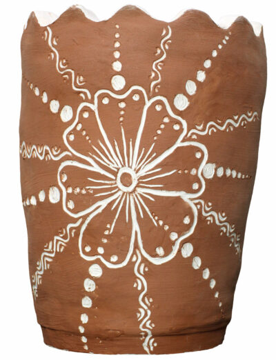 Clay by Zoe Stonehouse-DeAlmeida, Year 8, Melbourne Rudolf Steiner School Student artwork of a clay pot