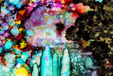 Inks on Acetate Film by Alex Houareau, Year 11, Northside Christian College Student abstract artwork