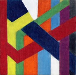 Oil on Linen by Josh Read, Year 11, The Hamilton and Alexandra College Student artwork of abstract line