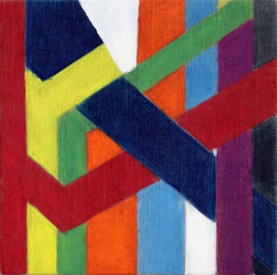 Oil on Linen by Josh Read, Year 11, The Hamilton and Alexandra College Student artwork of abstract line