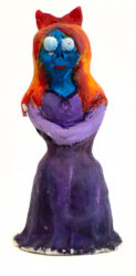 Earthenware with Acrylic Paint by Elizabeth Middleton, Year 8, Kilvington Grammar School Student artwork of a sculpture