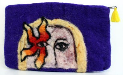 Dry felting by Lily Taplin, Year 9, Strathcona Baptist Girls Grammar School Student artwork of dry felt purse