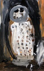 Acrylic on Paper by Phoebe Dixon, Year 4, Lakeside College Student artwork of an owl