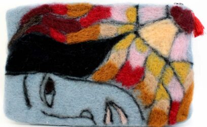 Dry Felting by Joyce Liu, Year 9, Strathcona Baptist Girls Grammar School Student artwork of dry felt purse