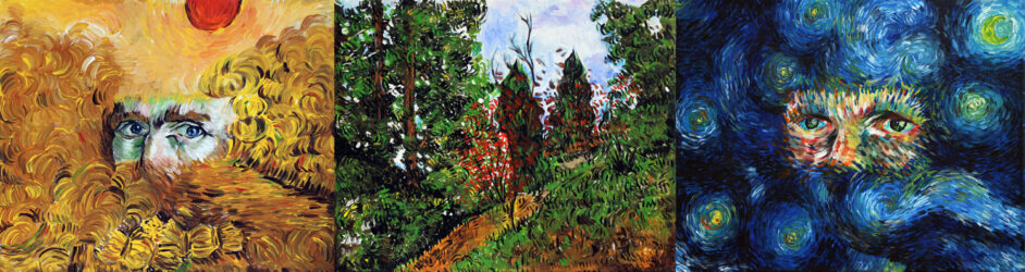 Acrylic on Canvas, Alice Wang by Year 11, Mentone Girls’ Grammar School Student artwork of Van Gogh inspired artwork