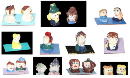 Glazed Earthenware, class project by years 4 to 6 students from Melbourne Montessori School Student artwork of glazed earthenware