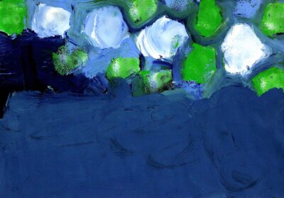 Acrylic on Paper by Cooper Fitzsimons, Year 4, Good Shepherd Lutheran Primary School Student artwork of waterlillies