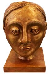 Air Dry Clay by Kate Cormazzetto, Year 10, Christway College Student artwork of a clay head