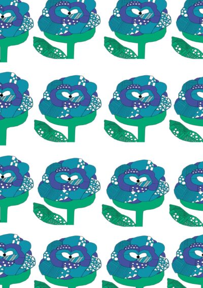 Digital Illustration by Dillon James, Year 11, Hillcrest Christian College Student artwork of flowers