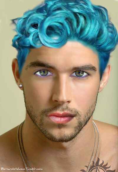 Digital Collage by Chelsea Sheppard, Year 9, Hillcrest Christian College Student artwork of a portrait of a man