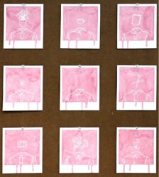 Watercolour and Paint Marker on Board by Betul Kuyruk, Year 12, Ilim College Student artwork of abstract art