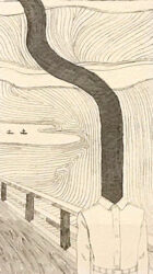 Drypoint Etching by Betul Kuyruk, Year 12, Ilim College Student artwork of the scream