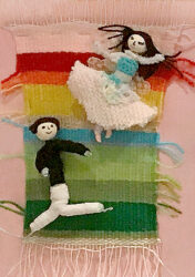 Weaving and Mixed Media by Charlotte Westaway, Year 5, Melbourne Montessori School Student artwork of weaving mixed media