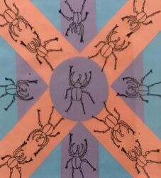 Fineliner on Tracing Paper by Raghav Chegu, Year 6, Overnewton Anglican Community College Student artwork of an insect pattern