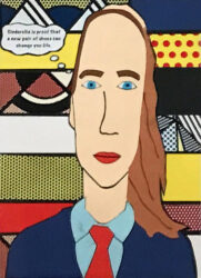 Cut Paper by Samantha Barrow, Year 8, Overnewton Anglican Community College Student artwork of a portrait