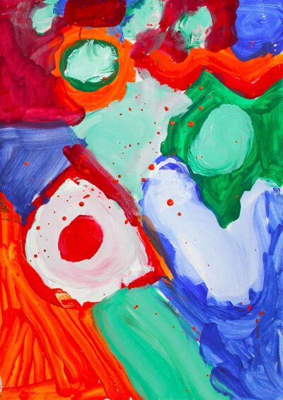 Acrylic on Paper by Charlotte Caplan, Year 1/2, Ruyton Girls’ School Abstract student artwork