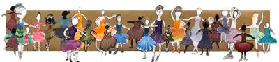 Mixed Media on Paper, a group project by Year 5 students from Ruyton Girls’ School Student artwork of Degas-inspired dancers