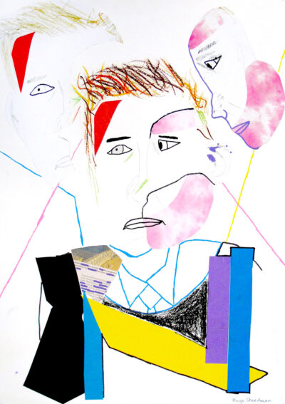 Digital Image of Mixed Media by Hugo Steedman, Year 8, St Leonard’s College Student artwork of portraits