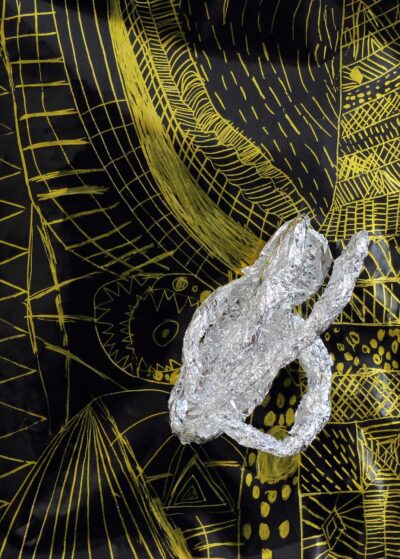 Metallic Foil and Etched Paper by William Liosatos, Year 2, Trinity Grammar School, Kew Student artwork of