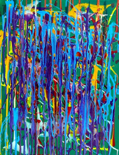 Acrylic on Canvas by Oliver De Stefanis, Year 6, Trinity Grammar School, Kew Student abstract artwork